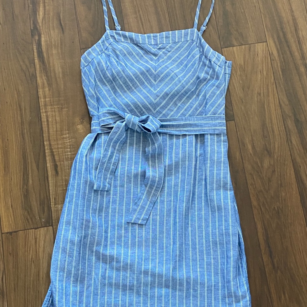 Chambray sheath dress